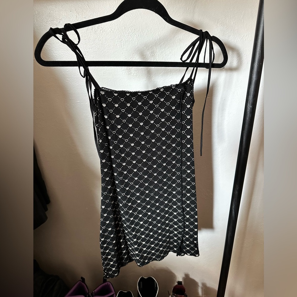 We gang young heart print dress